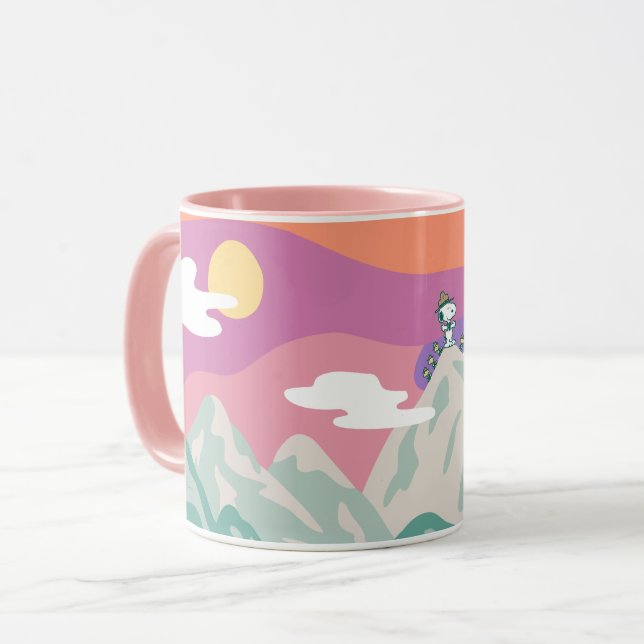 Peanuts | Snoopy & Troop Hiking the Mountain Mug (Front Left)