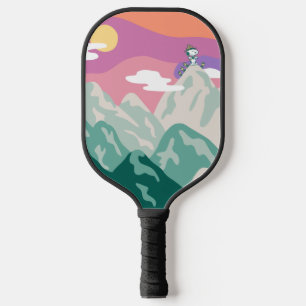 Peanuts   Snoopy & Troop Hiking the Mountain Pickleball Paddle