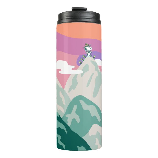 Peanuts | Snoopy & Troop Hiking the Mountain Thermal Tumbler (Front)