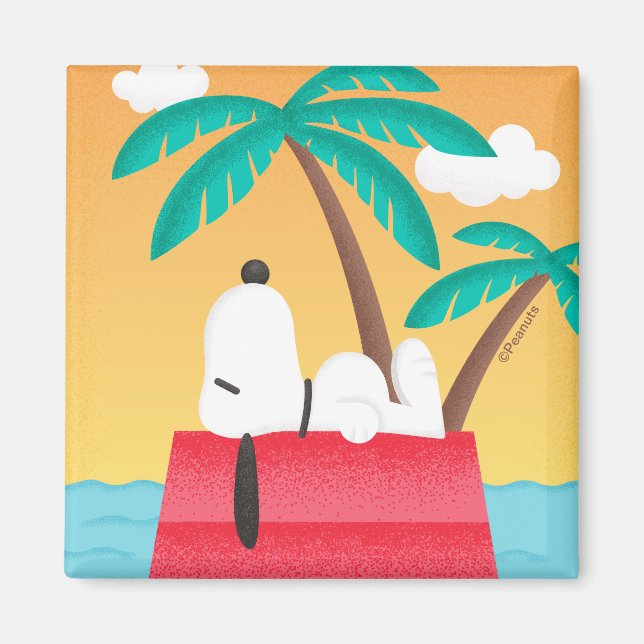 Peanuts | Snoopy Tropical Deco Dreams Magnet (Front)