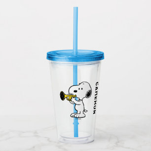 Peanuts Snoopy Trumpet Player Acrylic Tumbler
