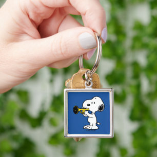 Peanuts   Snoopy Trumpet Player Key Ring