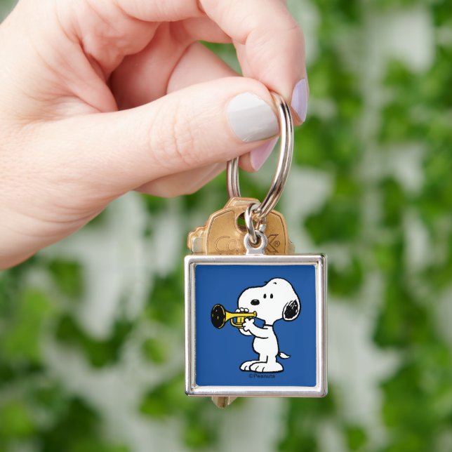 Peanuts | Snoopy Trumpet Player Key Ring (Hand)