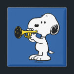 Peanuts | Snoopy Trumpet Player Magnet<br><div class="desc">Check out this fun Peanuts design featuring Snoopy.</div>