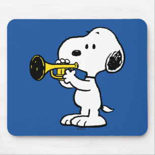 Peanuts   Snoopy Trumpet Player Mouse Mat