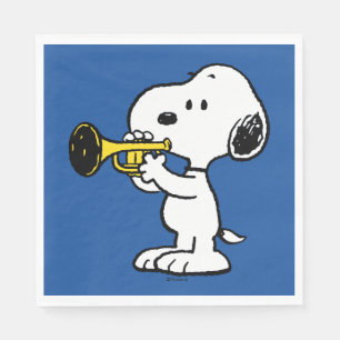 Peanuts   Snoopy Trumpet Player Napkin