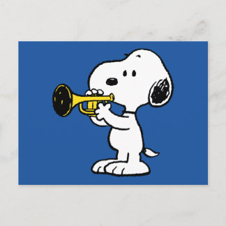 Peanuts | Snoopy Trumpet Player Postcard