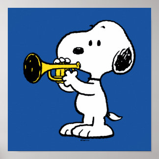 Peanuts | Snoopy Trumpet Player Poster