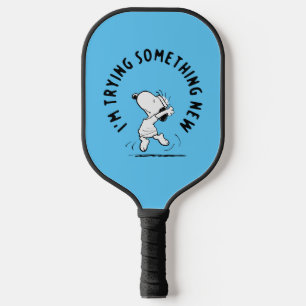 Peanuts   Snoopy Trying Something New Pickleball Paddle