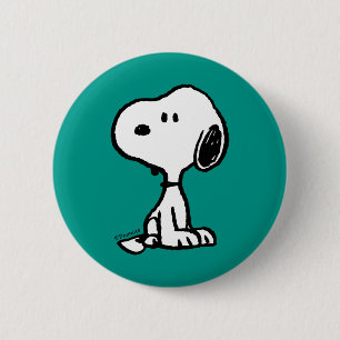 Peanuts   Snoopy Turns 6 Cm Round Badge
