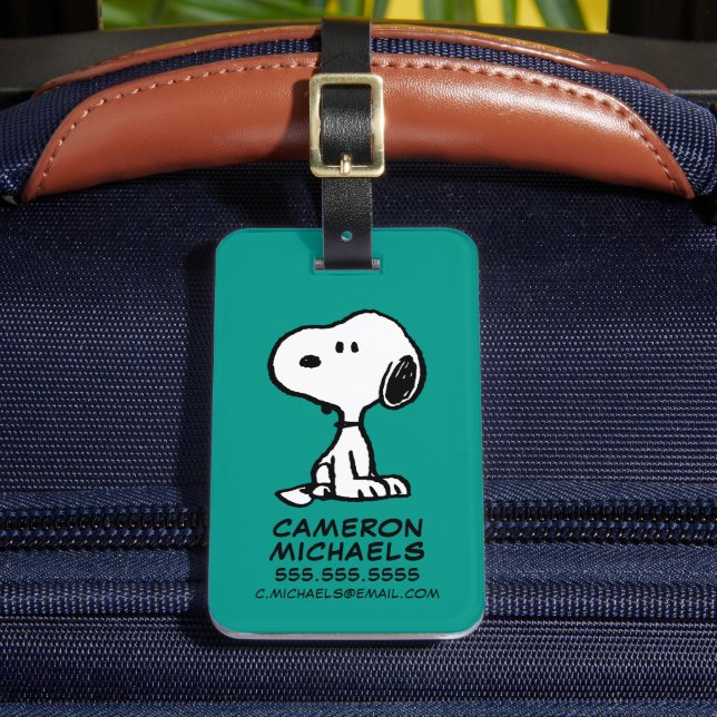 Peanuts | Snoopy Turns Luggage Tag (Front Insitu 2)