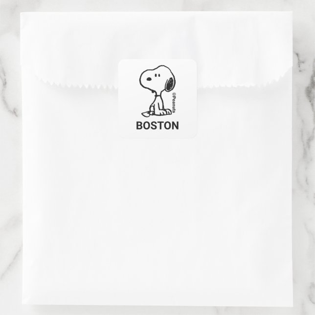 Peanuts | Snoopy Turns Square Sticker (Bag)