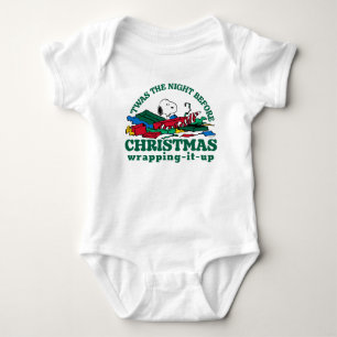 Peanuts   Snoopy 'Twas the Night Before Christmas Baby Bodysuit