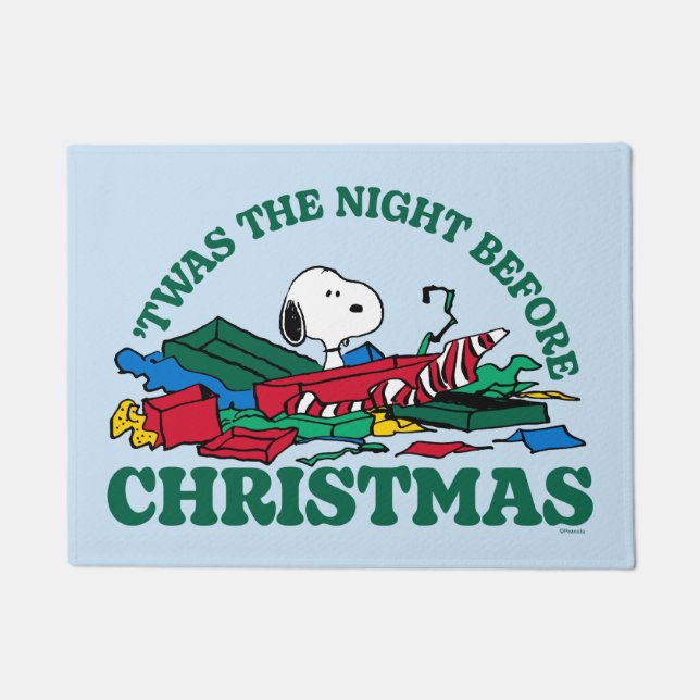 Peanuts | Snoopy 'Twas the Night Before Christmas Doormat (Front)