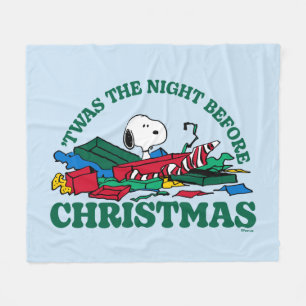 Peanuts   Snoopy 'Twas the Night Before Christmas Fleece Blanket