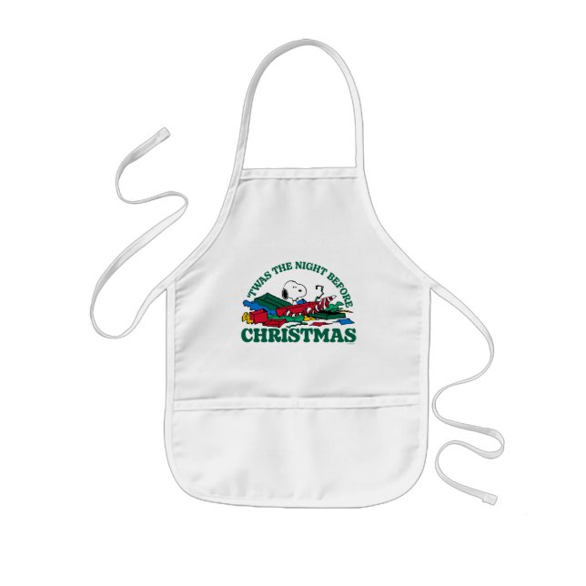 Peanuts | Snoopy 'Twas the Night Before Christmas Kids Apron (Front)