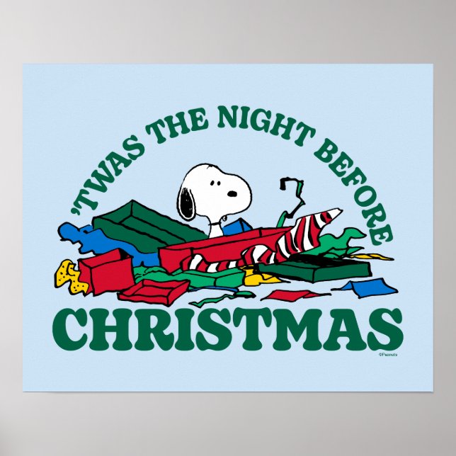 Peanuts | Snoopy 'Twas the Night Before Christmas Poster (Front)