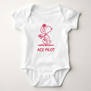 Peanuts   Snoopy USA Land of the Free Baby Bodysuit