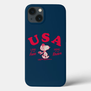 Peanuts   Snoopy USA Land of the Free Case-Mate iPhone Case
