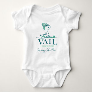 Peanuts   Snoopy Vail Colorado Baby Bodysuit