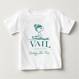 Peanuts   Snoopy Vail Colorado Baby T-Shirt
