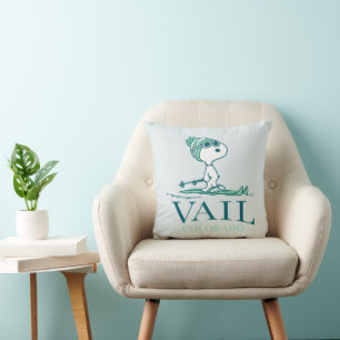 Peanuts   Snoopy Vail Colorado Cushion