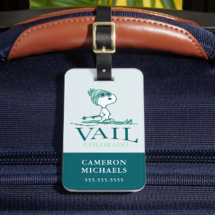 Peanuts   Snoopy Vail Colorado Luggage Tag