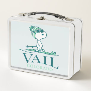 Peanuts Snoopy Vail Colorado Metal Lunch Box