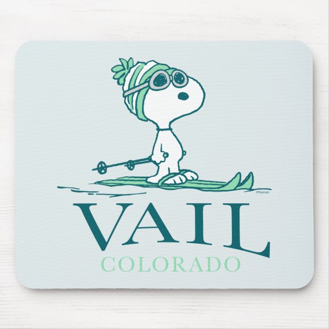 Peanuts | Snoopy Vail Colorado Mouse Mat (Front)
