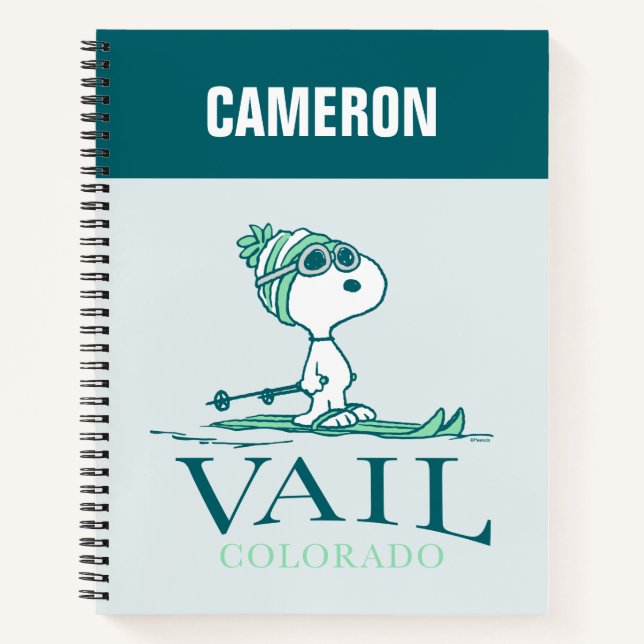 Peanuts | Snoopy Vail Colorado Notebook (Front)