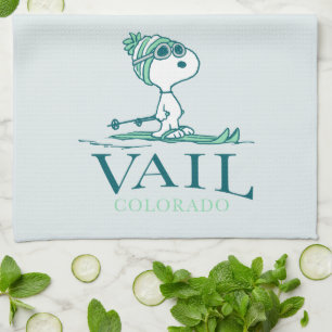Peanuts   Snoopy Vail Colorado Tea Towel
