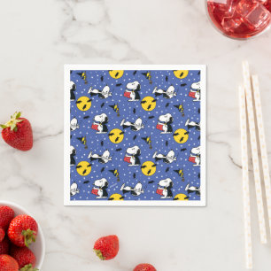 Peanuts   Snoopy Vampire Pattern Napkin
