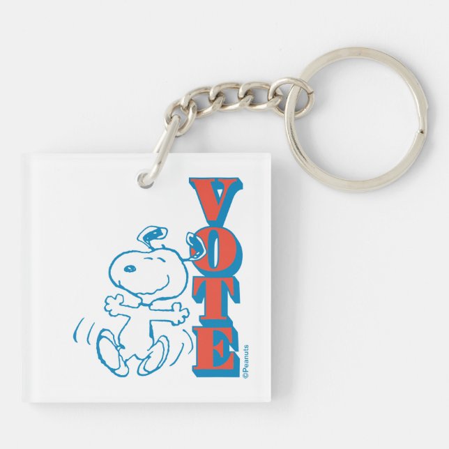 Peanuts | Snoopy - Vote Key Ring (Back)