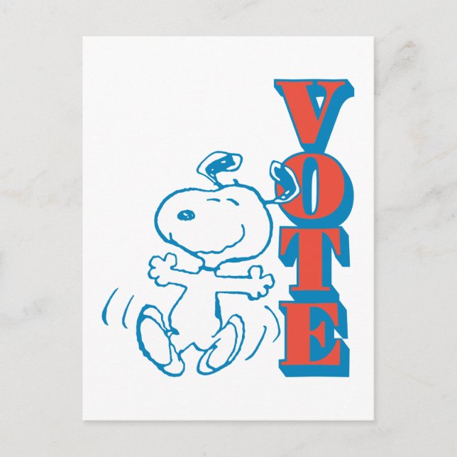 Peanuts | Snoopy - Vote Postcard (Front)