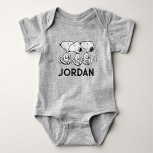 Peanuts   Snoopy Walking Tall Baby Bodysuit