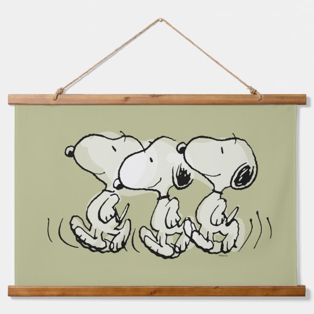 Peanuts | Snoopy Walking Tall Hanging Tapestry (Front)
