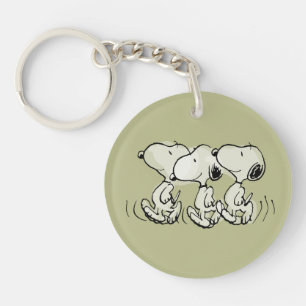 Peanuts   Snoopy Walking Tall Key Ring