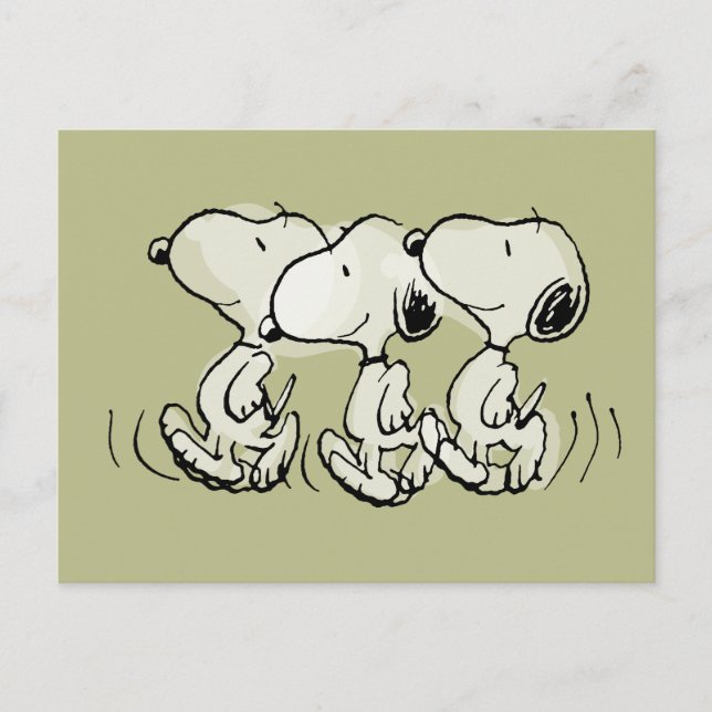 Peanuts | Snoopy Walking Tall Postcard (Front)