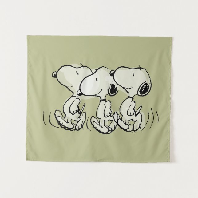 Peanuts | Snoopy Walking Tall Tapestry (Front (Horizontal))