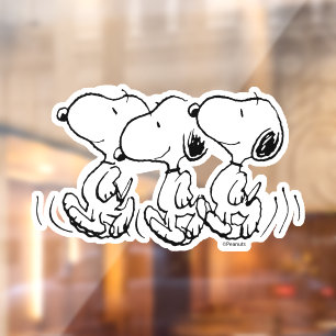 Peanuts Snoopy Walking Tall Window Cling