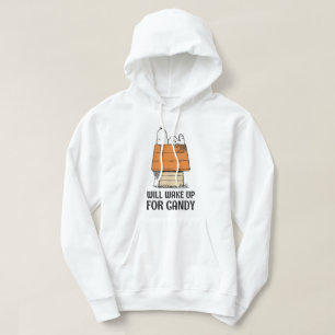 Peanuts   Snoopy Will Wake Up For Candy Hoodie