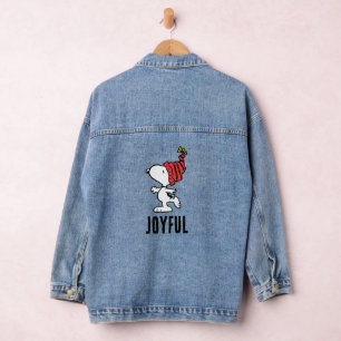 Peanuts Snoopy Winter Beanie Cap Denim Jacket