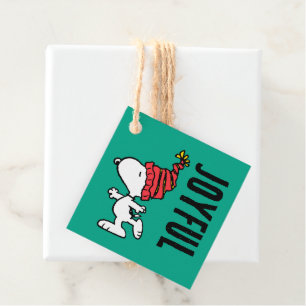 Peanuts Snoopy Winter Beanie Cap Favour Tags