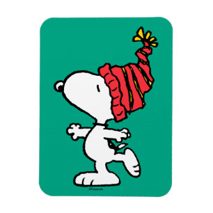 Peanuts Snoopy Winter Beanie Cap Magnet