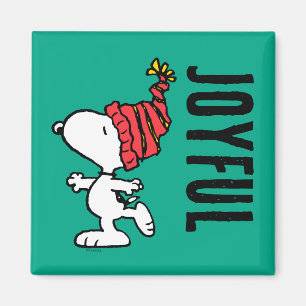 Peanuts Snoopy Winter Beanie Cap Magnet