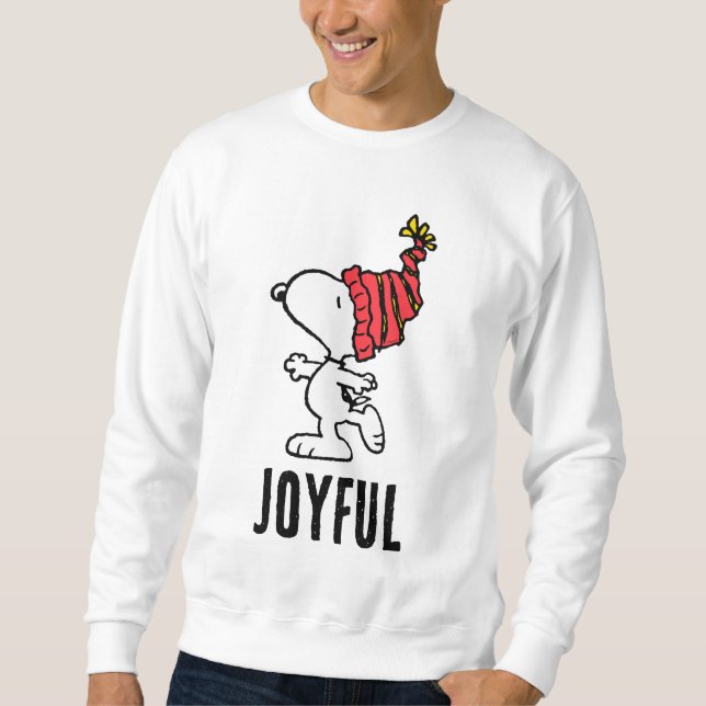 Peanuts | Snoopy Winter Beanie Cap Sweatshirt (Front)