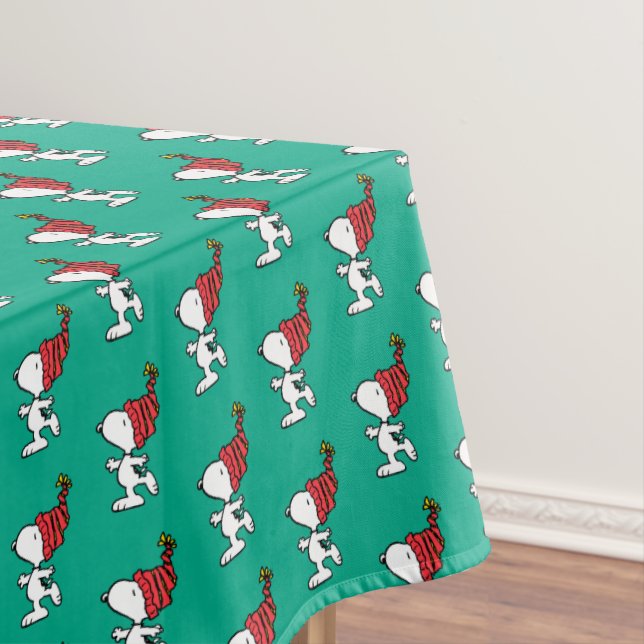 Peanuts | Snoopy Winter Beanie Cap Tablecloth (In Situ)