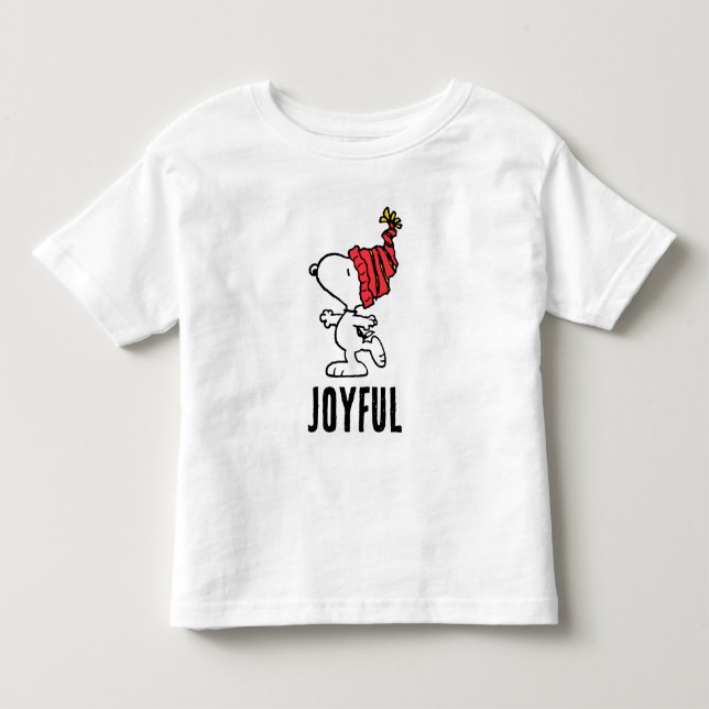 Peanuts | Snoopy Winter Beanie Cap Toddler T-Shirt (Front)