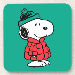 Peanuts Snoopy Winter Coat & Hat Coaster