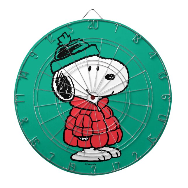 Peanuts | Snoopy Winter Coat & Hat Dartboard (Front)